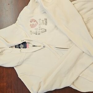 Vintage Victoria's Secret Pink Cream Hoodie